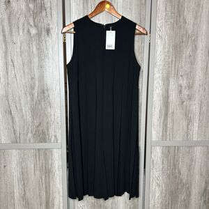 COS Romper Sz 8 Pleated Minimalist Playsuit Dress Mod Quiet Luxury Black NWT